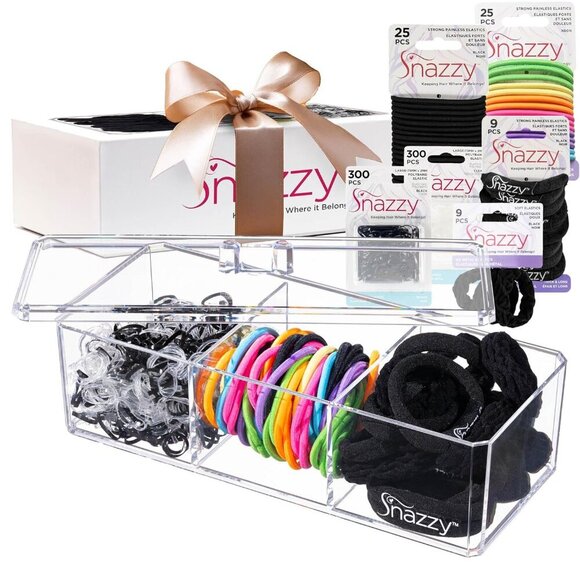 Hair Accessories Gift Set - 670 Total Hair Accessories for Women, Girls, Men, Bo